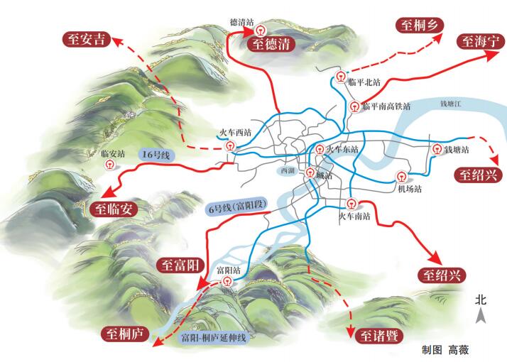 杭德市域（郊）鐵路預計2026年建成 杭州還將建設哪些市域（郊）鐵路？