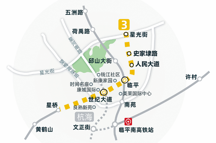 杭州地鐵3號線(xiàn)二期站點(diǎn)規劃選址公告發(fā)布 是杭州地鐵四期規劃第一個(gè)“開(kāi)動(dòng)”的項目