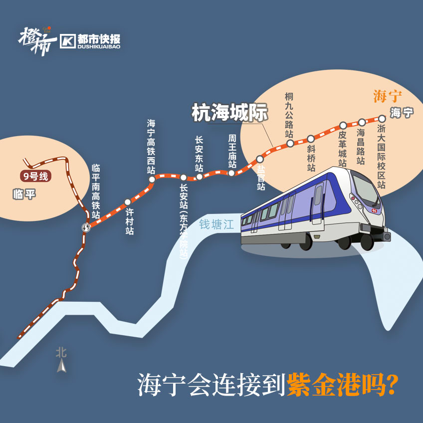 杭海城際有可能西延連接到紫金港？