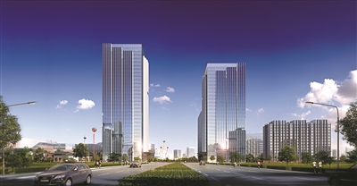 杭州臨安城市新封面，“擁湖”發(fā)展新地標 “臨安之門(mén)”復工“沖頂”