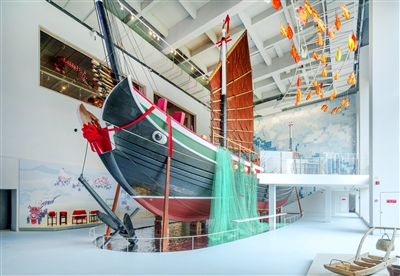 浙江省非物質(zhì)文化遺產(chǎn)館昨天開(kāi)館 舟山“綠眉毛”海船成1號打卡點(diǎn)