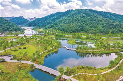 杭州海綿城市建設成效全國領(lǐng)跑 持續構建“一軸雙心，三脈八帶，山水融城”格局