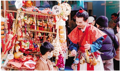 武林廣場(chǎng)舉辦“年貨大集” 杭州年禮館里體驗“南宋過(guò)大年”